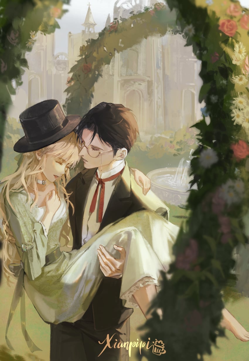 klein moretti, audrey hall, and gehrman sparrow (lord of the mysteries) drawn by allsinbad