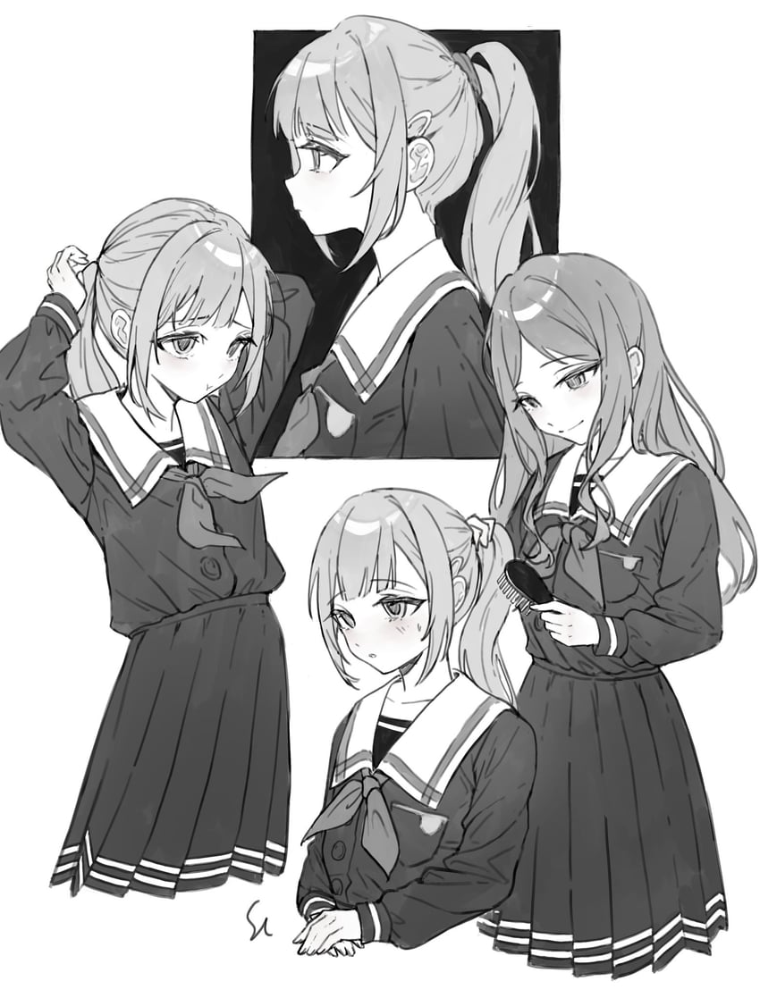 nagasaki soyo and wakaba mutsumi (bang dream! and 1 more) drawn by sedith_cd