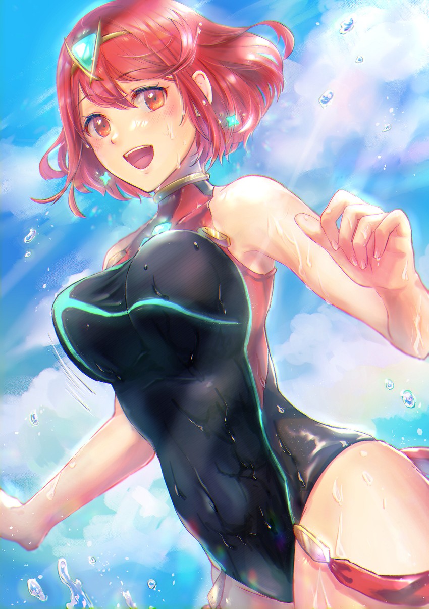 pyra (xenoblade chronicles and 1 more) drawn by fuwamoko_momen_toufu