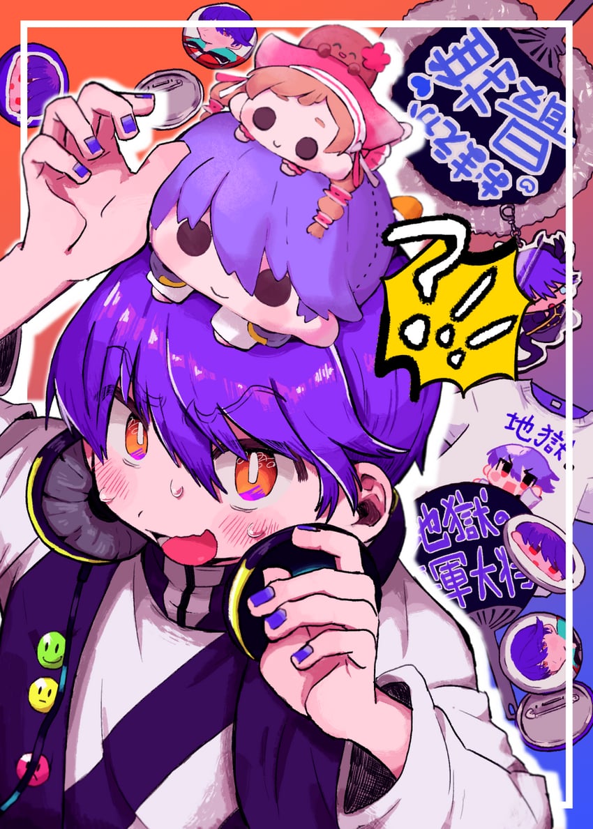 leviathan and ruri-chan (obey me!: one master to rule them all!) drawn by sansyo_(sansyo_wari933)