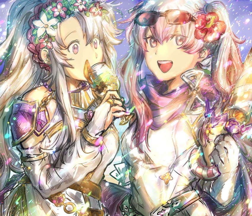 serra and tailtiu (fire emblem and 3 more) drawn by yakitoriya0427