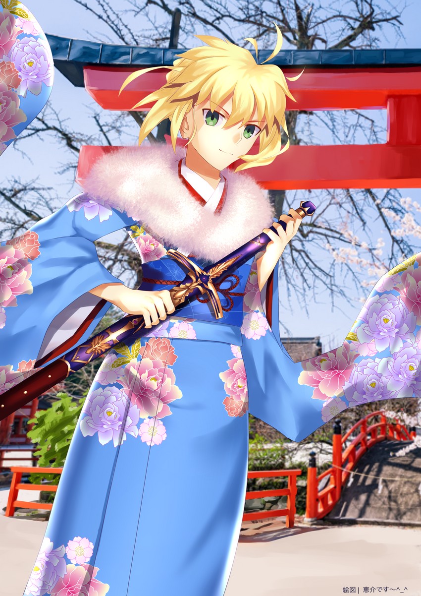 artoria pendragon and saber (fate and 1 more) drawn by keisuke_desu~