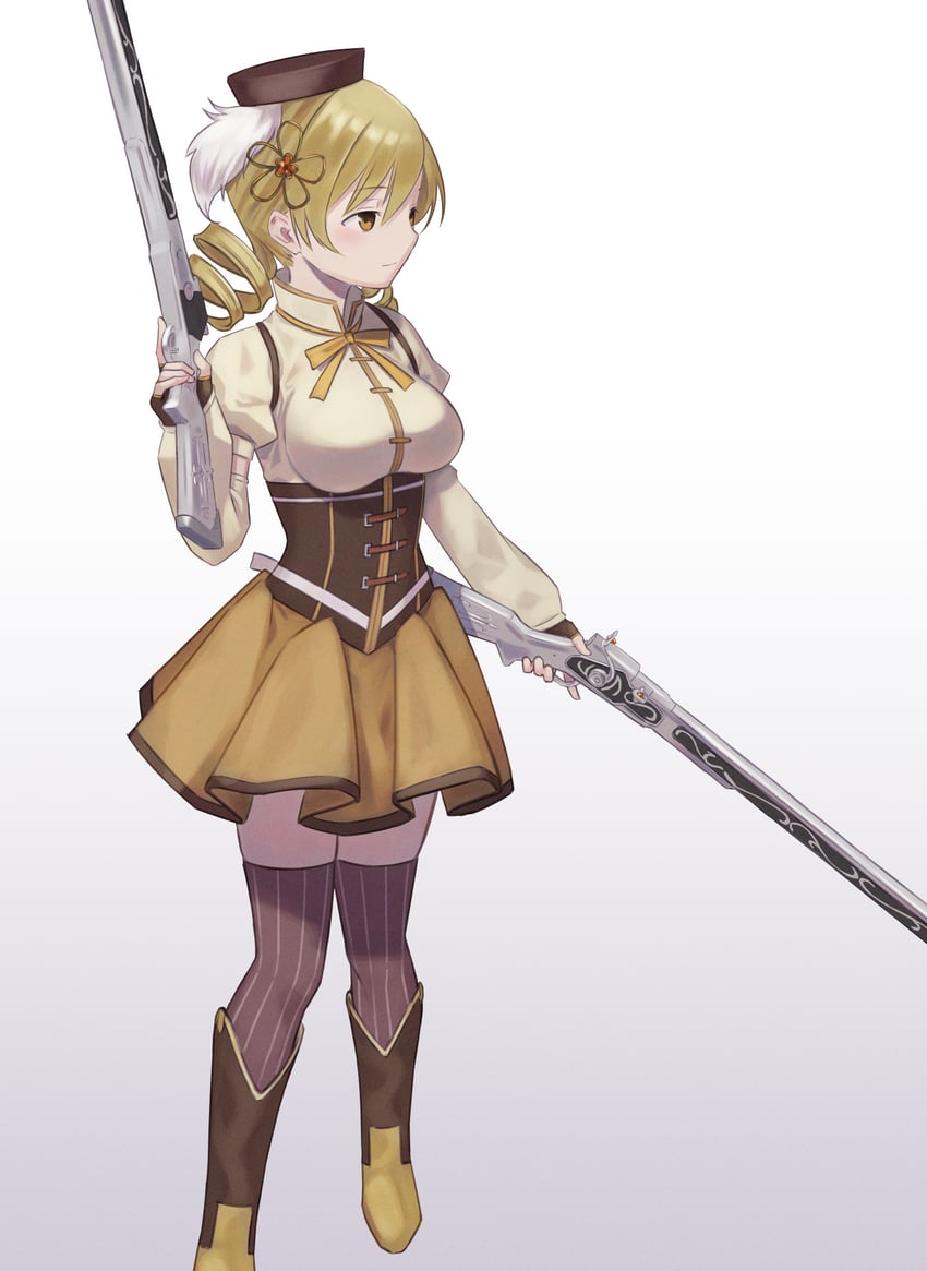 tomoe mami (mahou shoujo madoka magica) drawn by shimizu_tomoki
