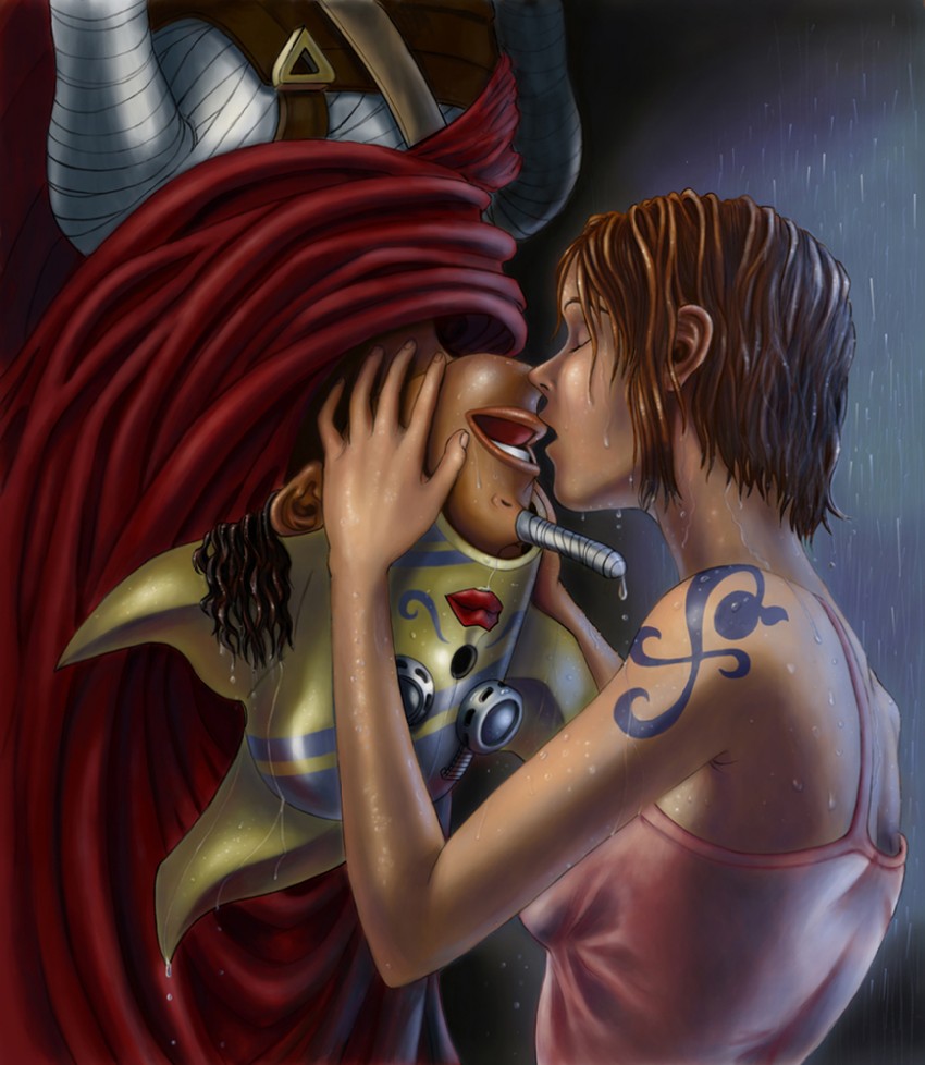 nami, spider-man, usopp, and sogeking (one piece and 3 more) drawn by angela_(cosmicdebris)