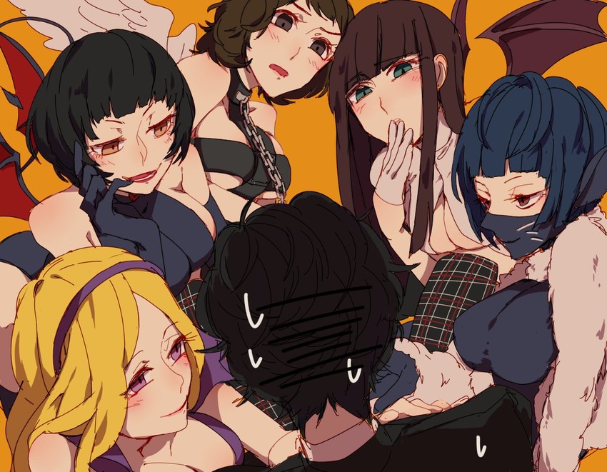 amamiya ren, kawakami sadayo, takemi tae, tougou hifumi, mifune chihaya, and 6 more (persona and 1 more) drawn by p5_koumei