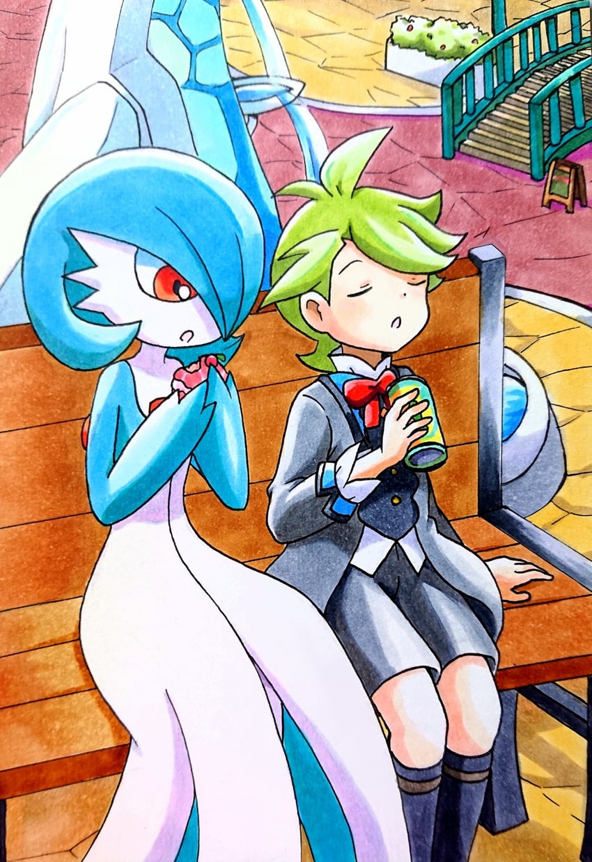 gardevoir and wally (pokemon and 1 more) drawn by speedy_(pkh)