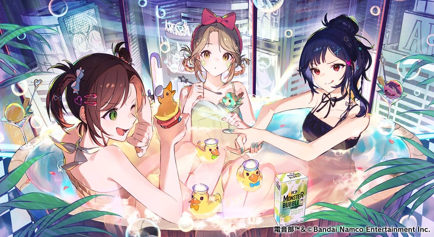 hidaka reina, shinonome kazune, and kayano futaba (denonbu) drawn by teru2307