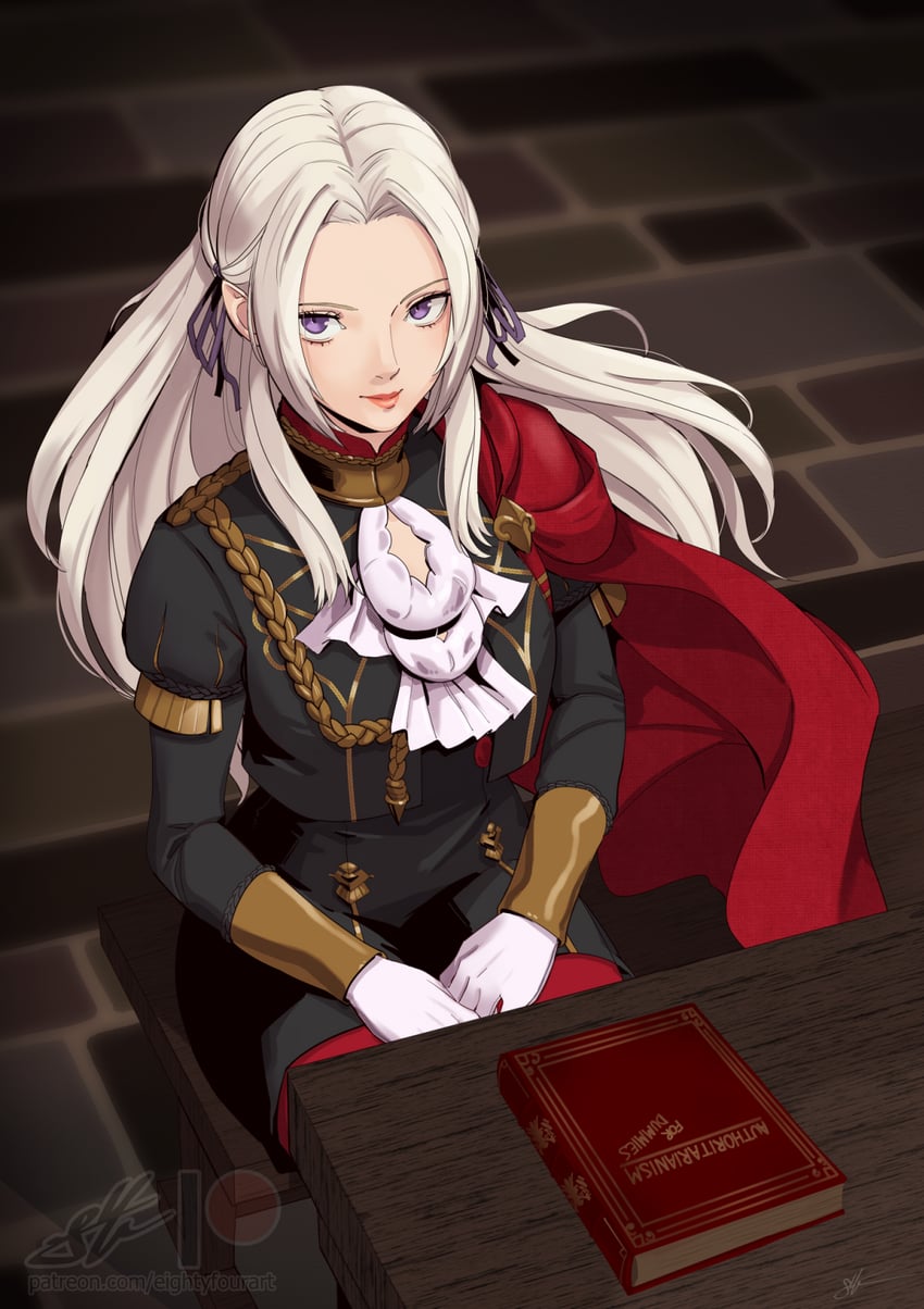 edelgard von hresvelg (fire emblem and 1 more) drawn by eightyfourart