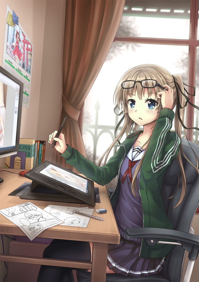 hakurei reimu and sawamura spencer eriri (touhou and 1 more) drawn by asakurashinji