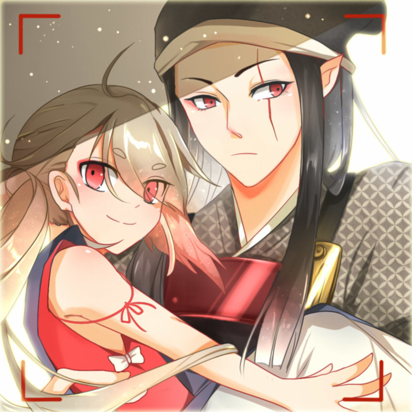 ima-no-tsurugi and yoshitsune (touken ranbu and 1 more) drawn by yumichan