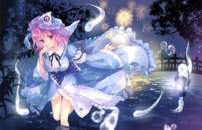 konpaku youmu and saigyouji yuyuko (touhou) drawn by ayane_yui