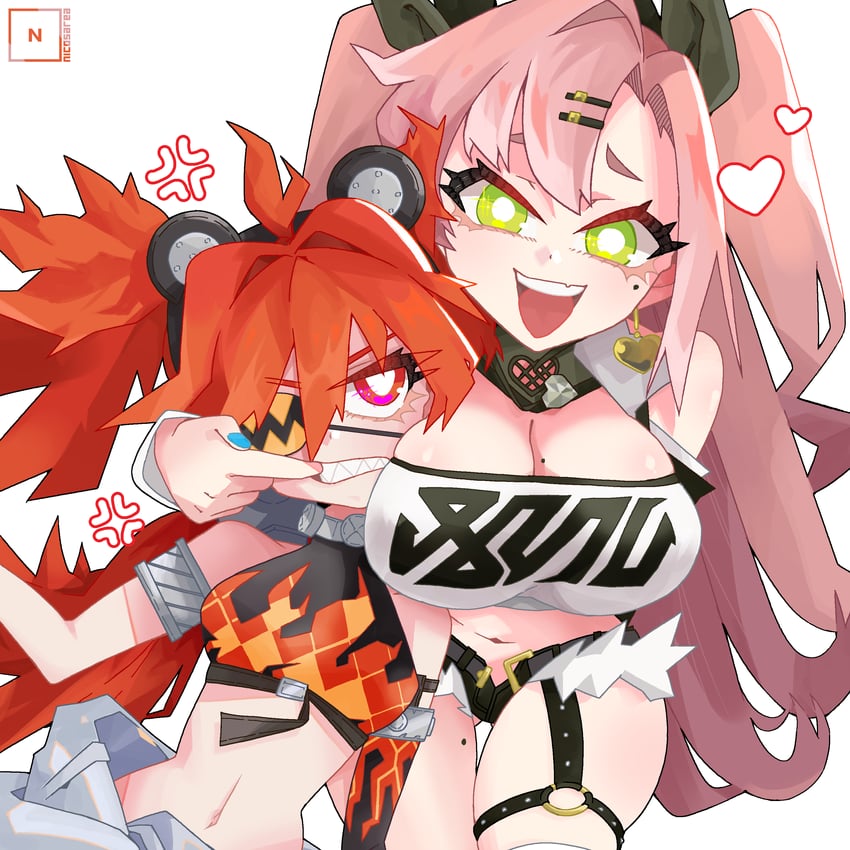nicole demara and koleda belobog (zenless zone zero) drawn by nicosarea