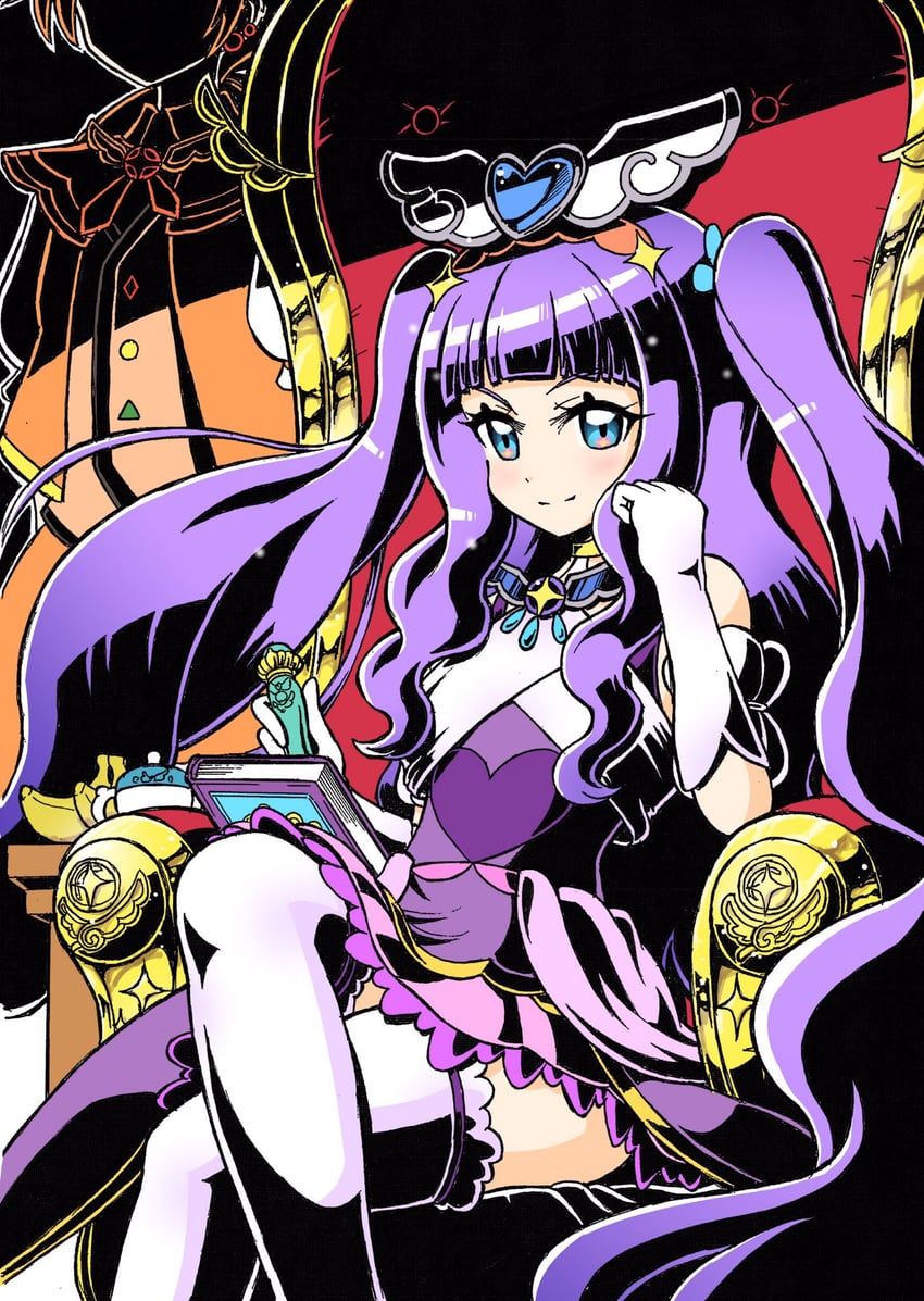 yuunagi tsubasa, ellee-chan, cure wing, and cure majesty (precure and 1 more) drawn by wakabayashi_makoto