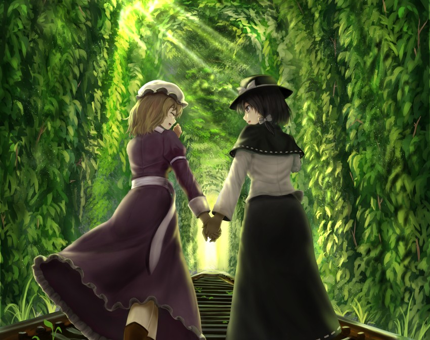 usami renko and maribel hearn (touhou and 1 more) drawn by luke_(kyeftss)