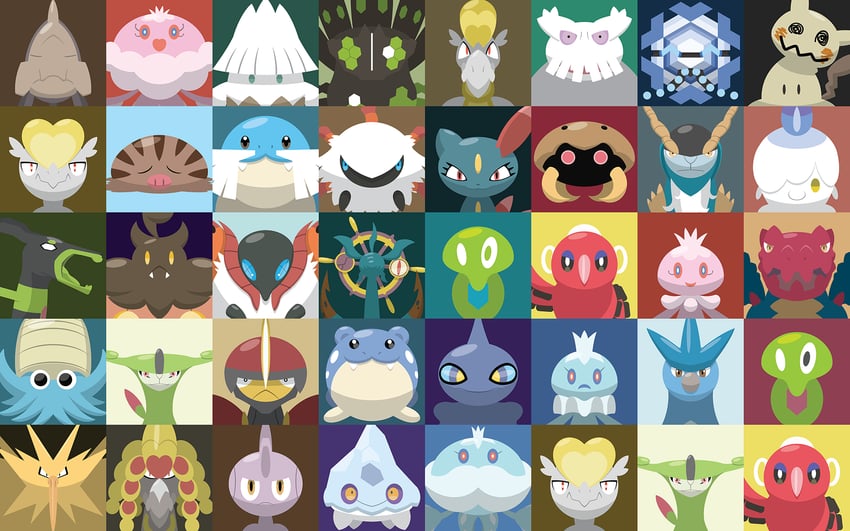 mimikyu, litwick, sneasel, pumpkaboo, articuno, and 28 more (pokemon) drawn by shawn_flowers