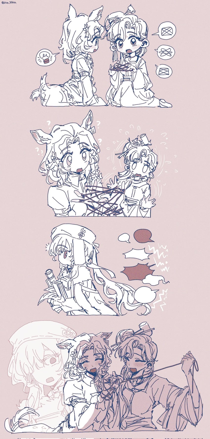 jessica, jiu niangzi, and yenisei (reverse:1999) drawn by kim_8thhh