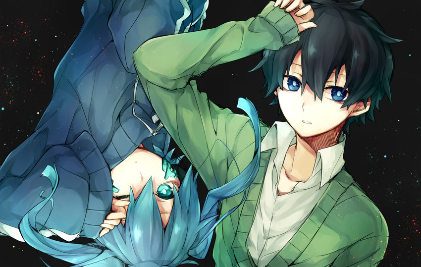 ene and kokonose haruka (kagerou project) drawn by asuna_(doruru-mon)