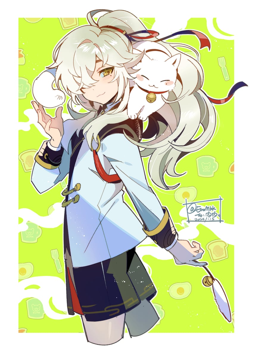 jing yuan (honkai and 1 more) drawn by eromkk