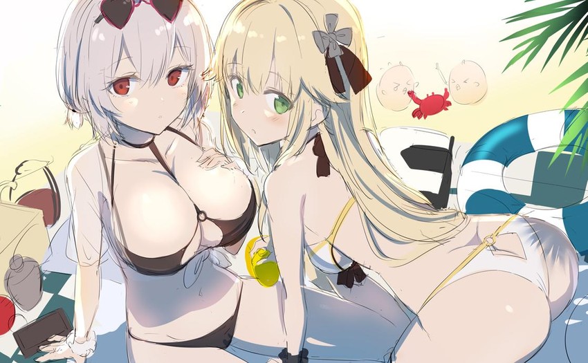 manjuu, sirius, and aurora (azur lane) drawn by gotyou