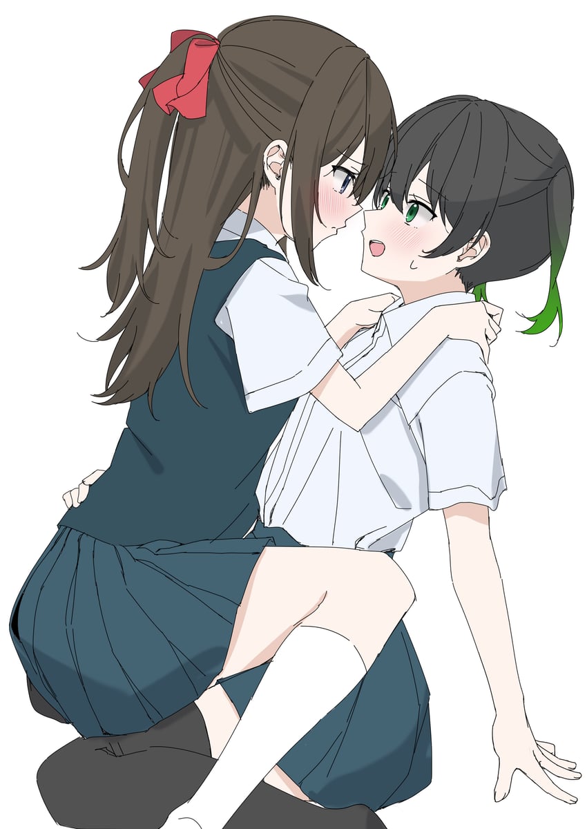 takasaki yu and osaka shizuku (love live! and 1 more) drawn by kawai_ritsu_(rits_meg)