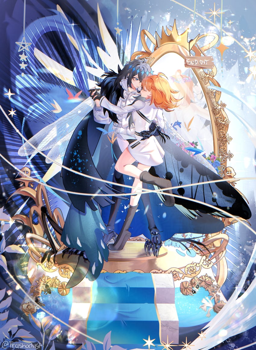 fujimaru ritsuka and oberon (fate and 1 more) drawn by trashochist