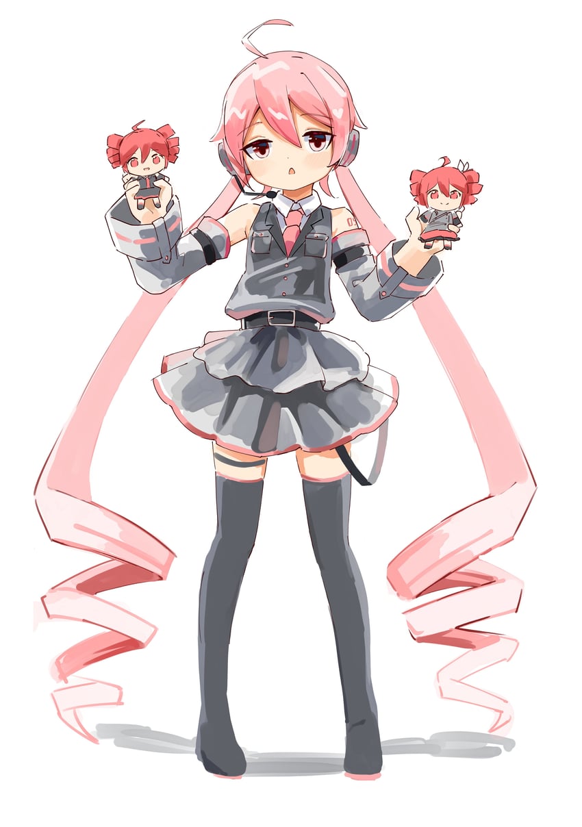 kasane teto and oune meno (utau and 1 more) drawn by mp777b