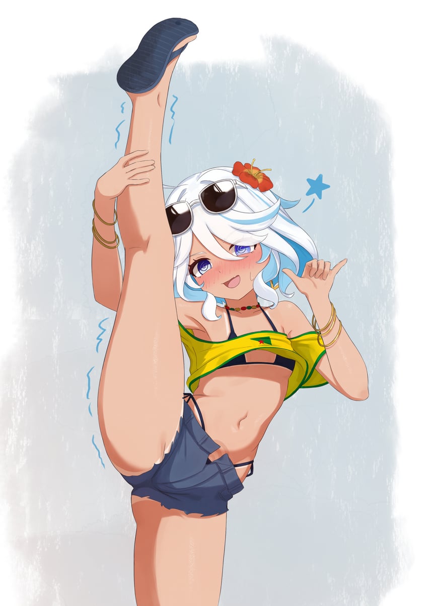 hatsune miku, furina, and brazilian miku (genshin impact and 1 more) drawn by mockingeu