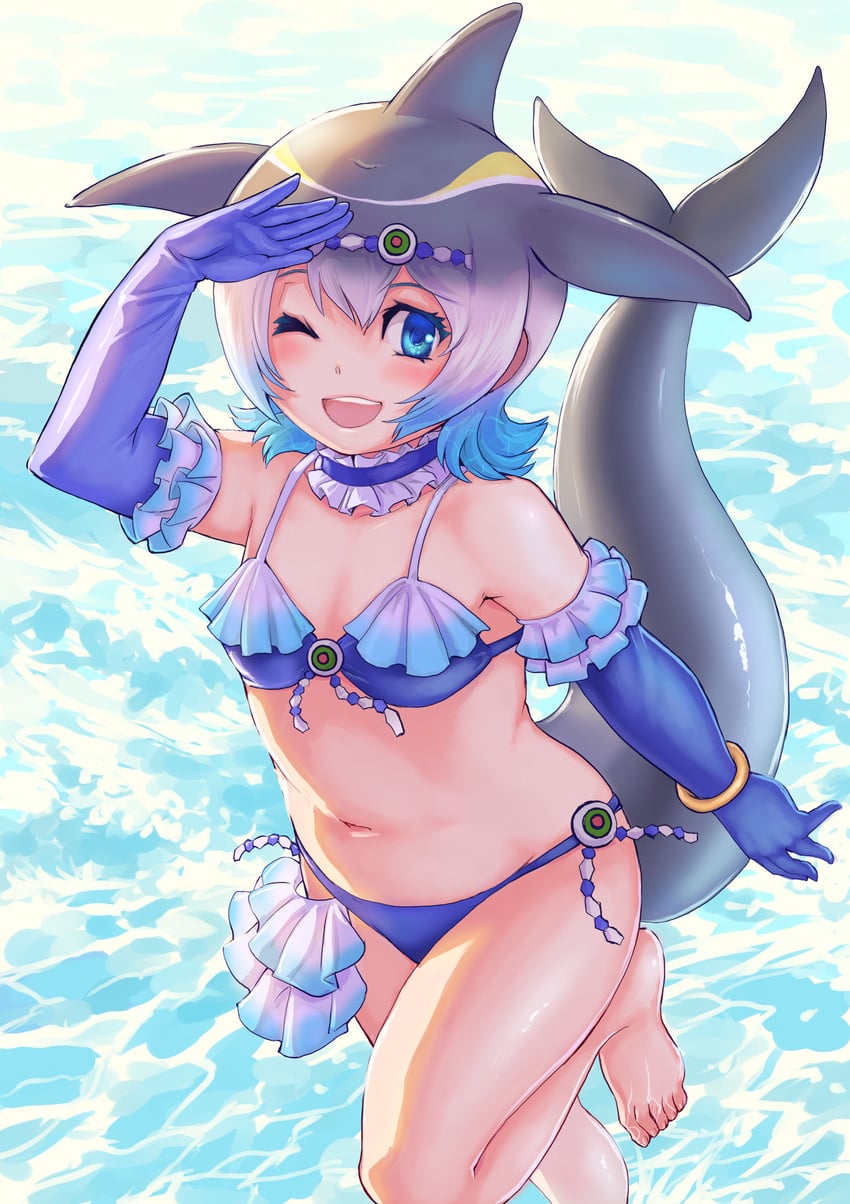 common bottlenose dolphin and steller's sea cow (kemono friends) drawn by kosai_takayuki