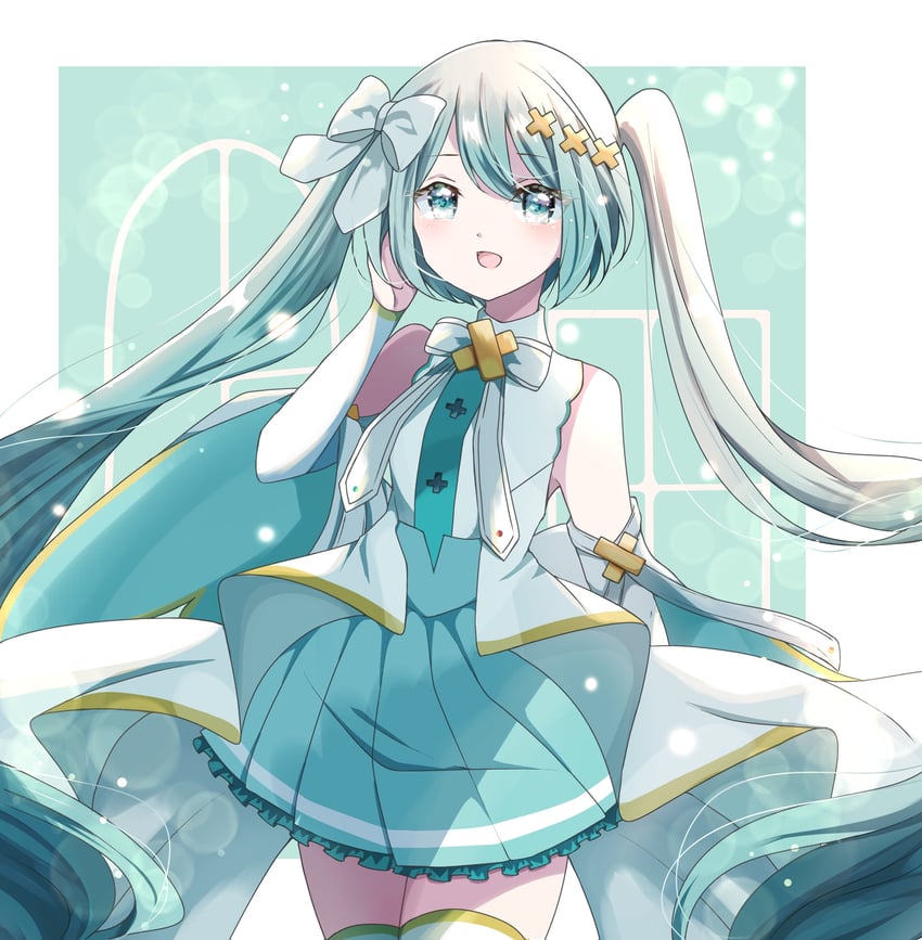hatsune miku and hiramado miku (vocaloid and 2 more) drawn by siquartz22