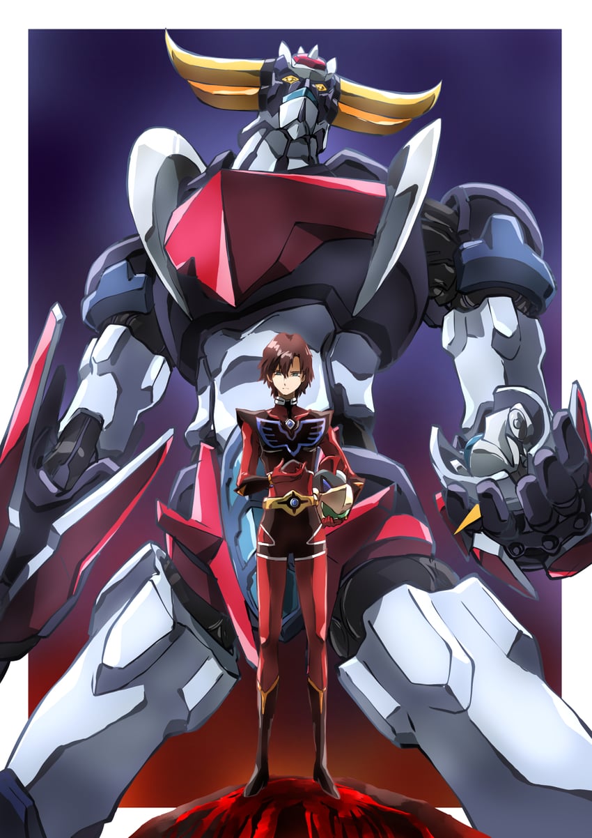 mazinger z, grendizer, and duke fleed (mazinger and 2 more) drawn by taiga_hiroyuki