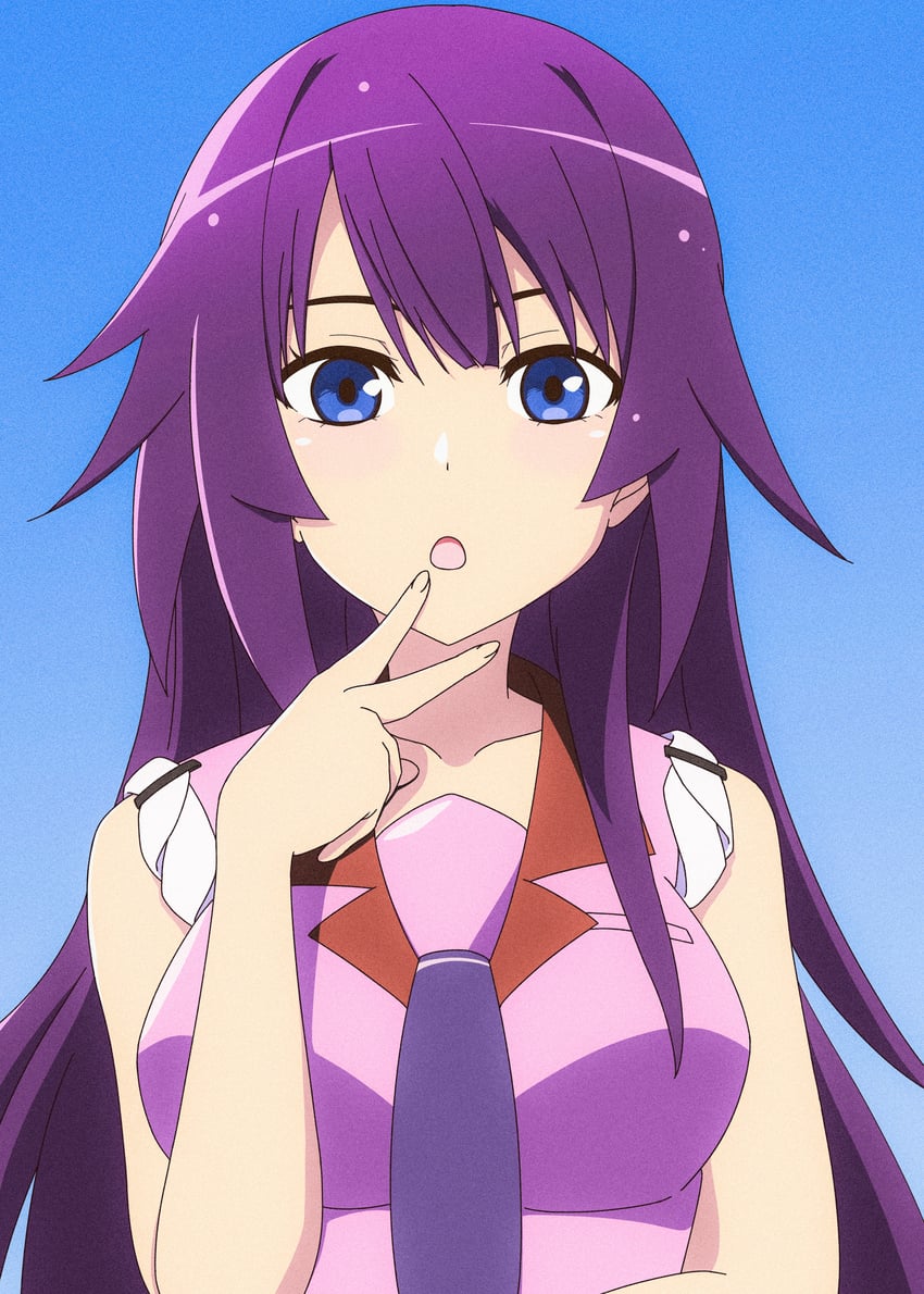 senjougahara hitagi (monogatari and 1 more) drawn by kaeno_tsukushi