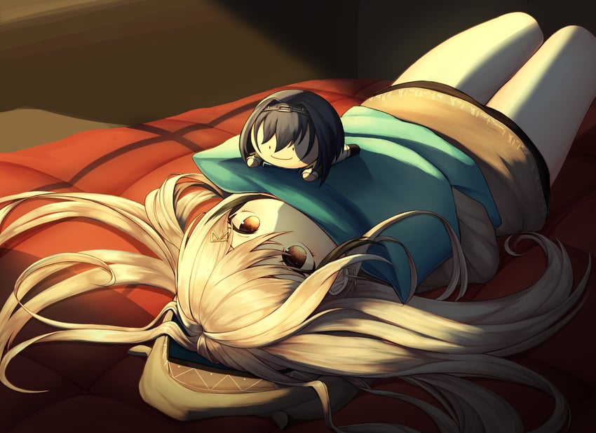 ouro kronii and nanashi mumei (hololive and 1 more) drawn by injermy98