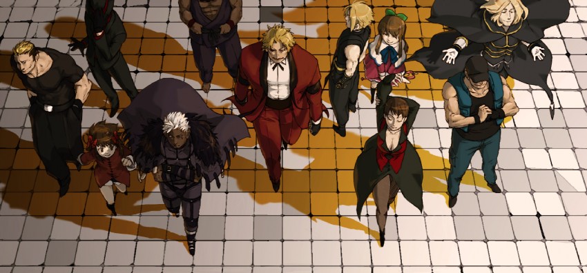 akuma, kurata sayuri, arima miyako, vice, rugal bernstein, and 6 more (street fighter and 6 more) drawn by 36_gou