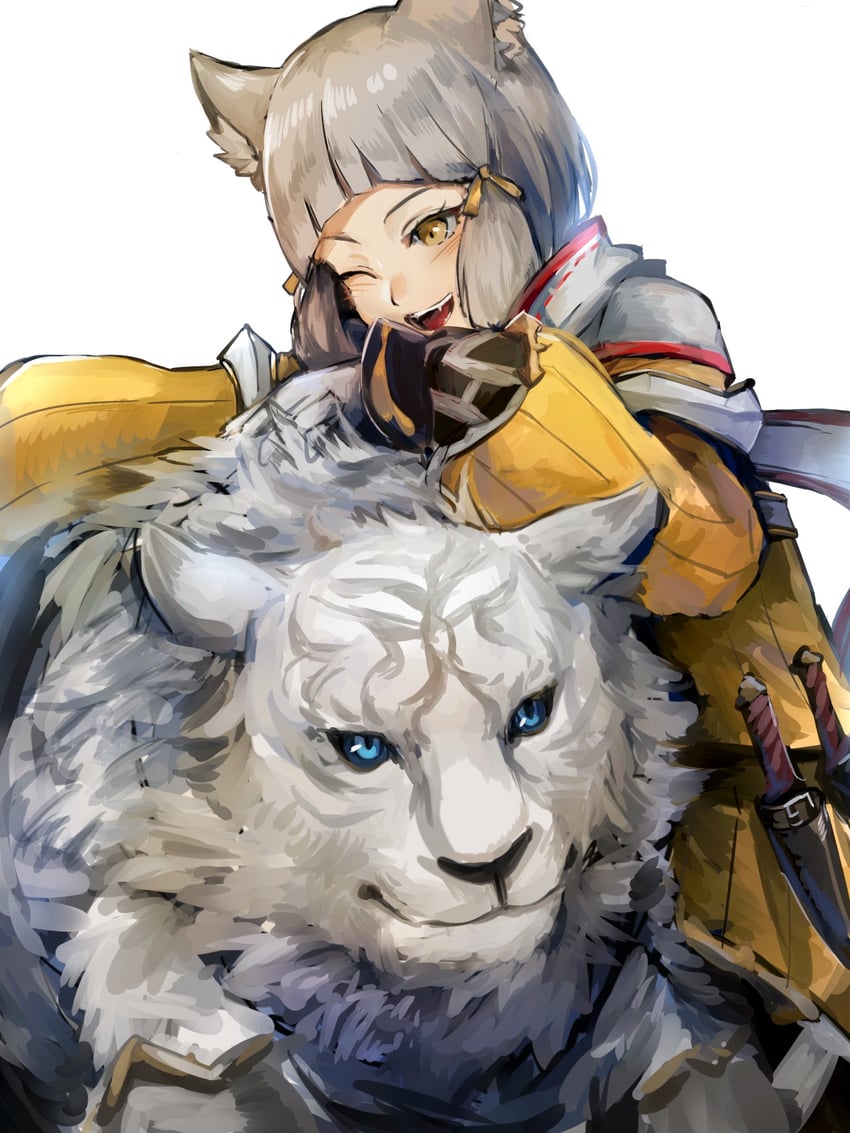 nia and dromarch (xenoblade chronicles and 1 more) drawn by 4me3ba_niku