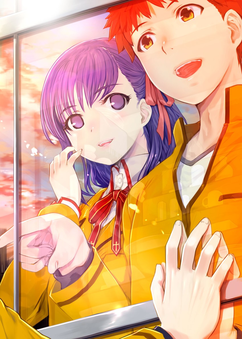 emiya shirou and matou sakura (fate and 2 more) drawn by mikazuki_akira!