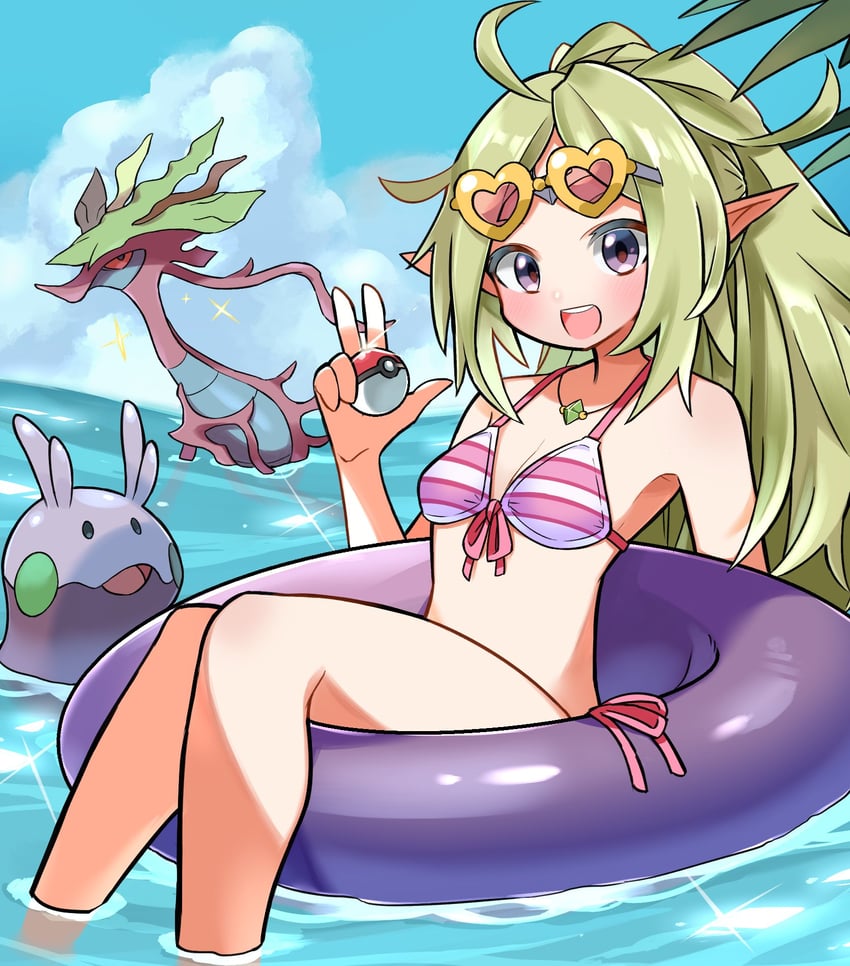goomy, nowi, and dragalge (pokemon and 2 more) drawn by hyou_(hyouga617)