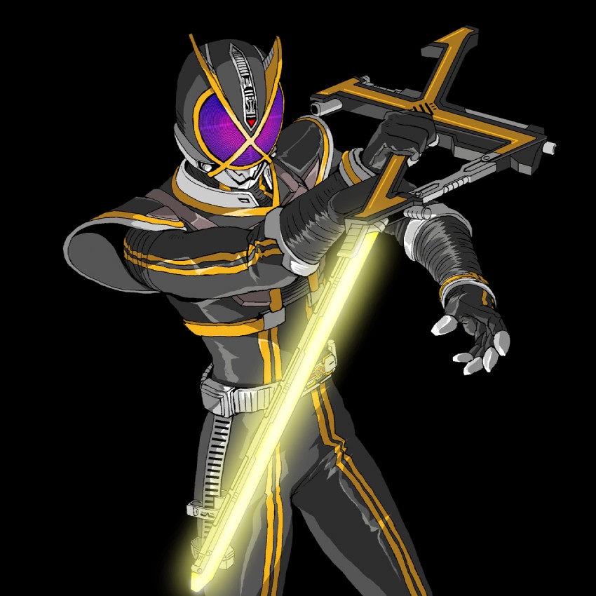 kamen rider kaixa (kamen rider and 1 more) drawn by ooyama_(o-yama)