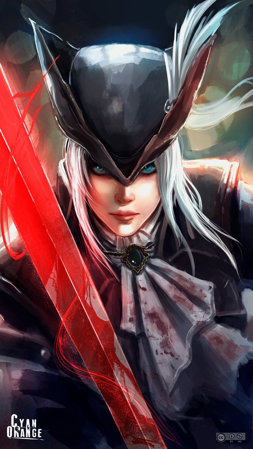 lady maria of the astral clocktower (bloodborne) drawn by cyan-orange-studio
