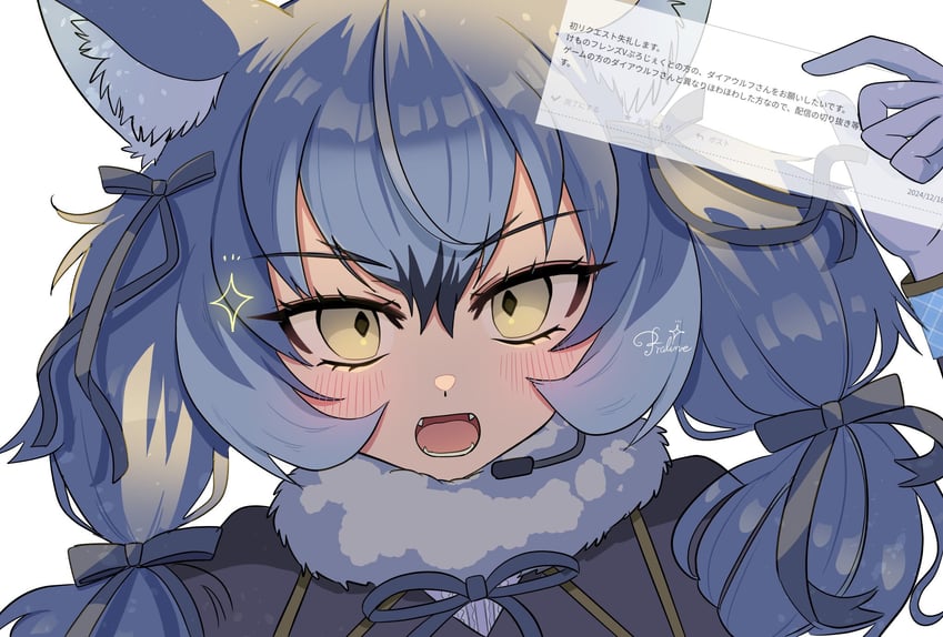 dire wolf (kemono friends and 1 more) drawn by ancolatte_(onikuanco)
