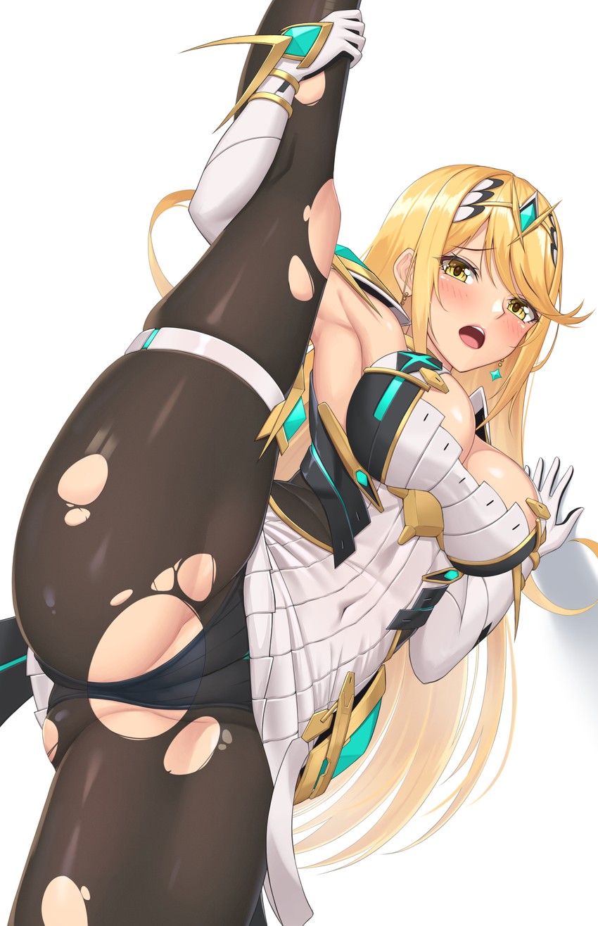 mythra (xenoblade chronicles and 2 more) drawn by nemunemu_semi