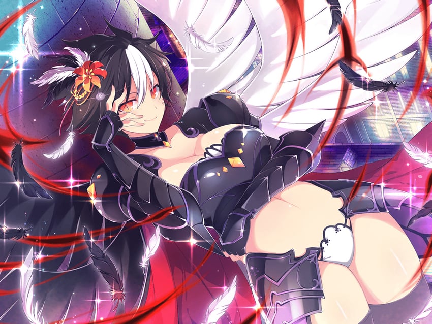 miyabi (senran kagura and 2 more) drawn by yaegashi_nan