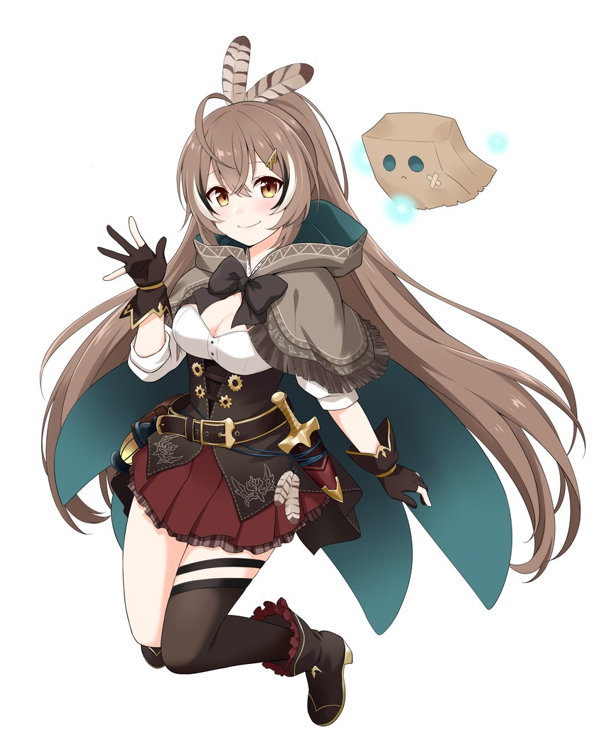 nanashi mumei and friend (hololive and 1 more) drawn by felutiahime