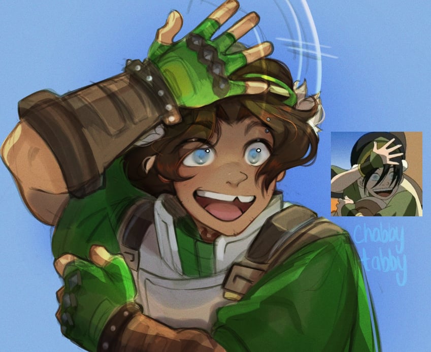 toph beifong and venture (overwatch and 3 more) drawn by chabbytabbyy