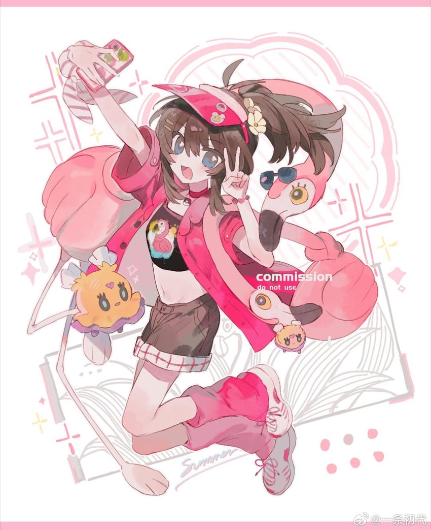 flamigo and flittle (original and 1 more) drawn by chuckdaidai