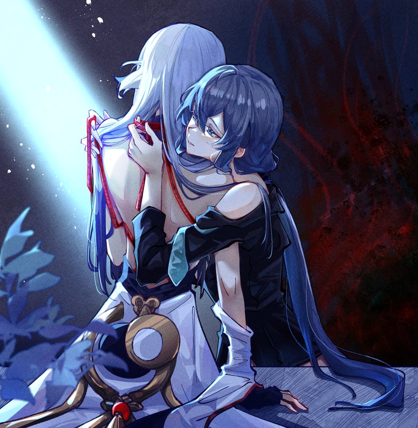 fu hua and cheng lixue (honkai and 1 more) drawn by mimkmo
