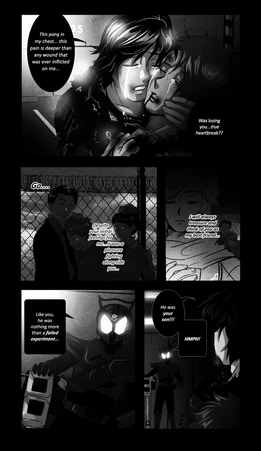 shijima kiriko, chase, tomari shinnosuke, shijima gou, gold drive, and 1 more (kamen rider and 1 more) drawn by breaking_sasuke