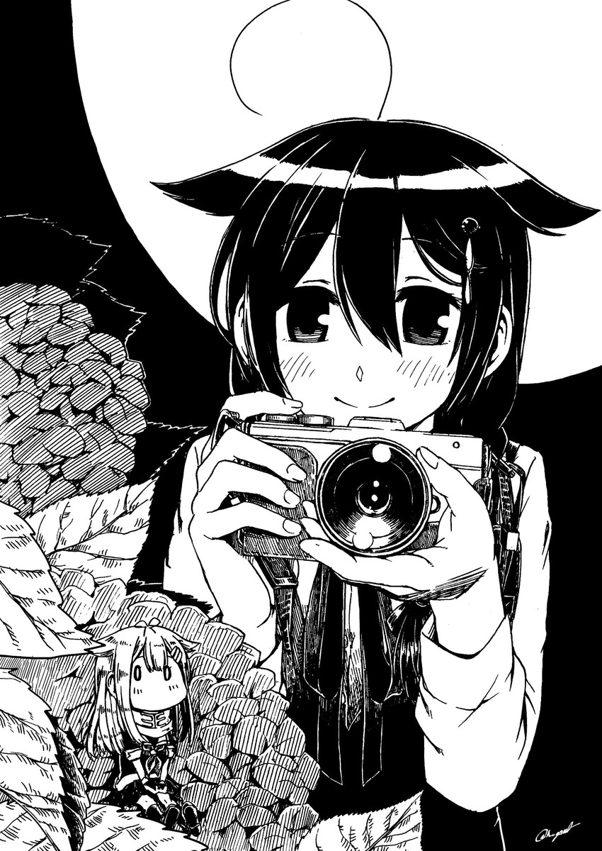 shigure, yuudachi, shigure kai ni, and yuudachi kai ni (kantai collection) drawn by gouta_(nagishiro6624)