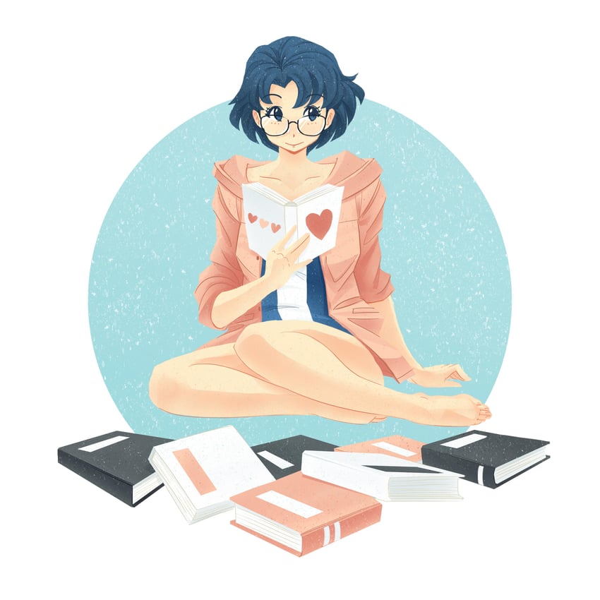 mizuno ami (bishoujo senshi sailor moon) drawn by yueliart