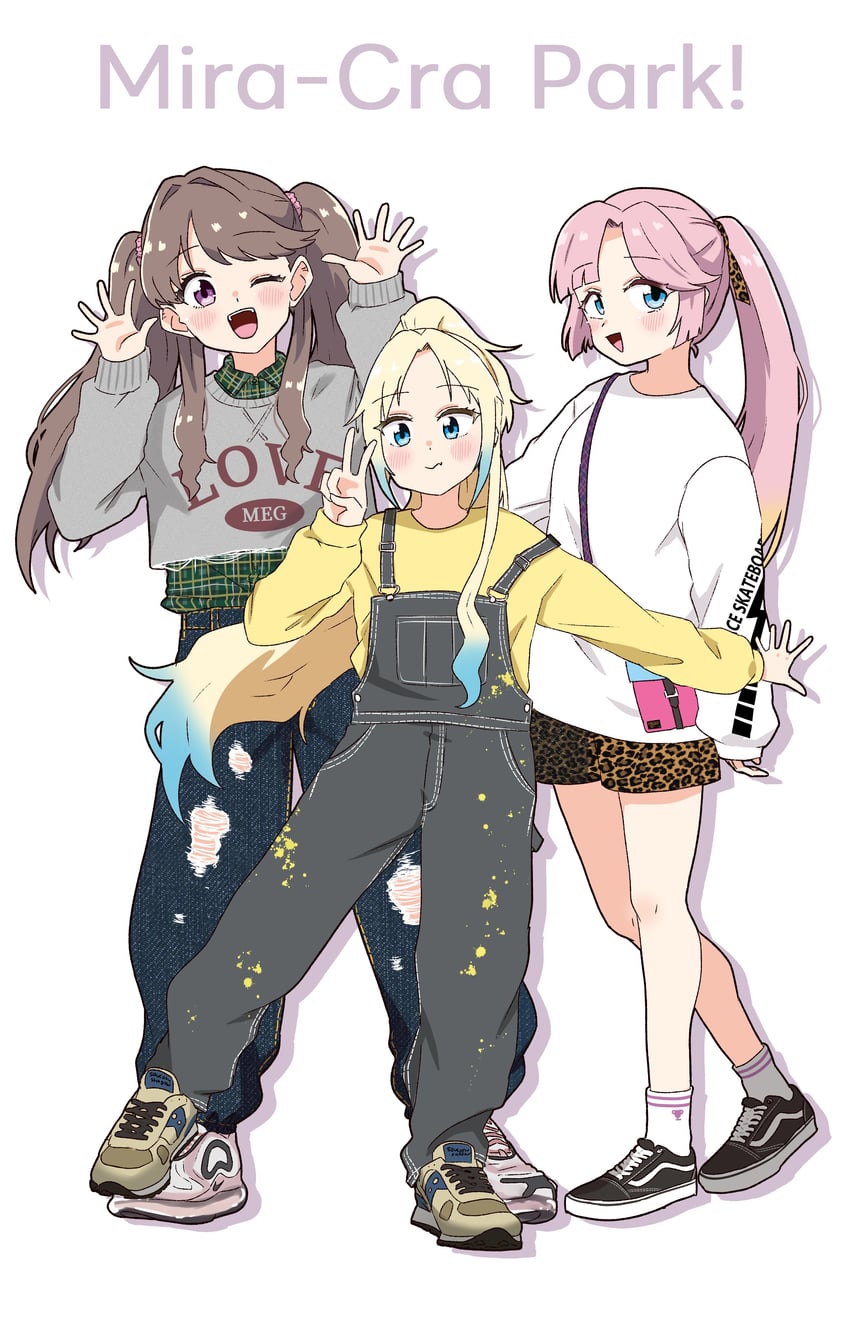 fujishima megumi, osawa rurino, and anyoji hime (love live! and 1 more) drawn by kanzaki_gou