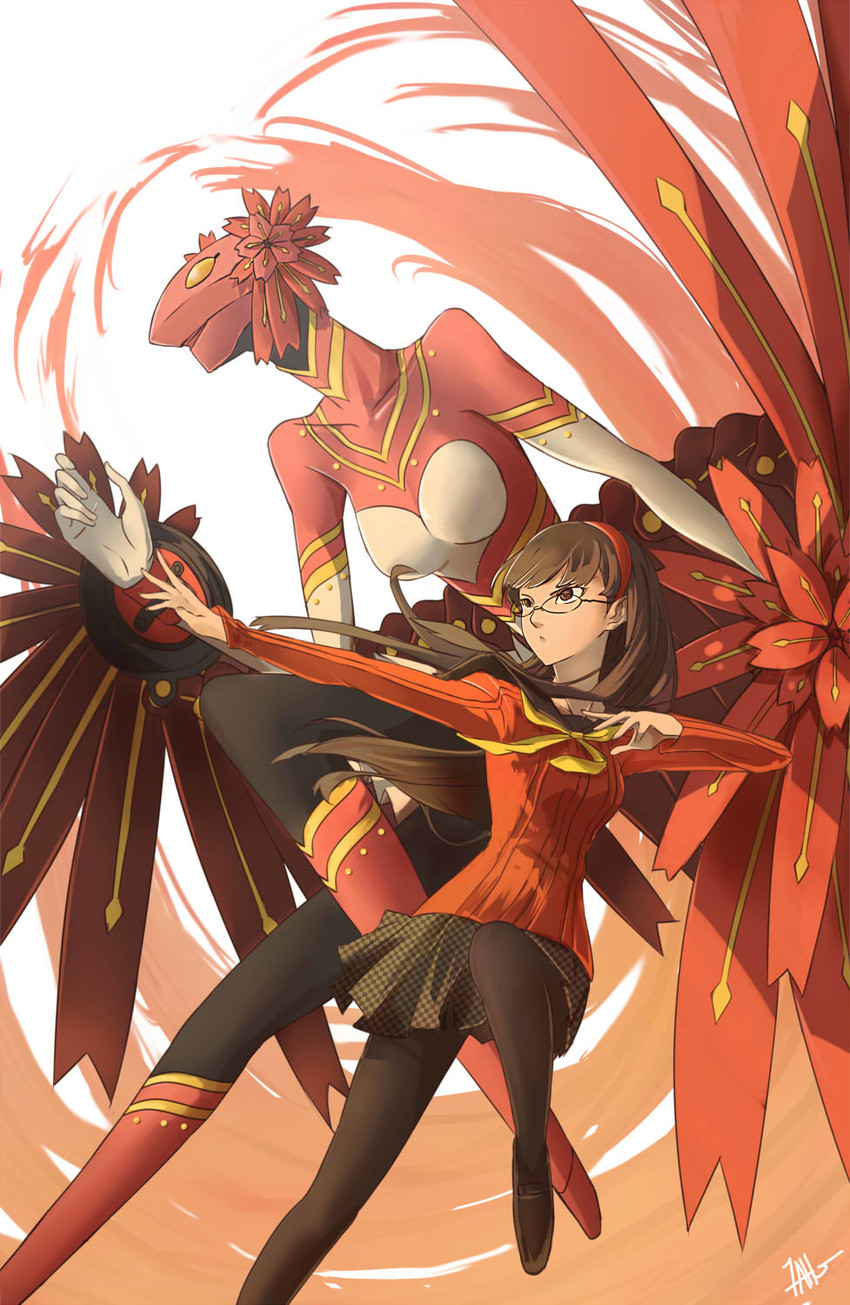amagi yukiko and konohana sakuya (persona and 1 more) drawn by nathan_stefv